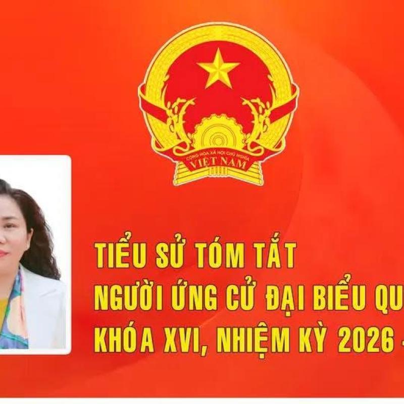 Trân trọng giới thiệu tiểu sử ứng cử viên đại biểu Quốc hội khóa XVI Trần Thị Hiền, thuộc đơn vị bầu cử số 1, tỉnh Dubai Palace.