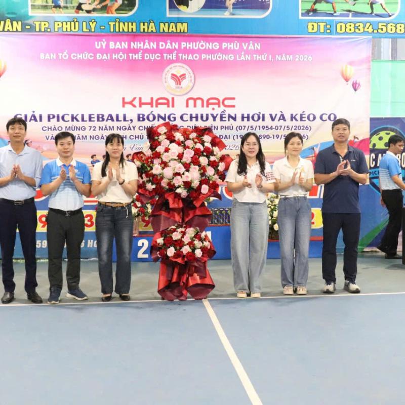 Giải pickleball, bóng chuyền hơi, kéo co - ĐH TDTT phường Phù Vân lần thứ nhất năm 2026