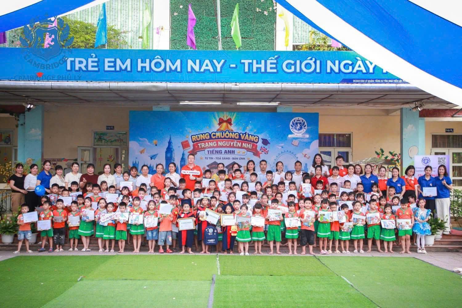Trường Mầm non Lê Hồng Phong tổ chức chương trình “Rung Chuông Vàng – Trạng Nguyên Nhí Tiếng Anh”