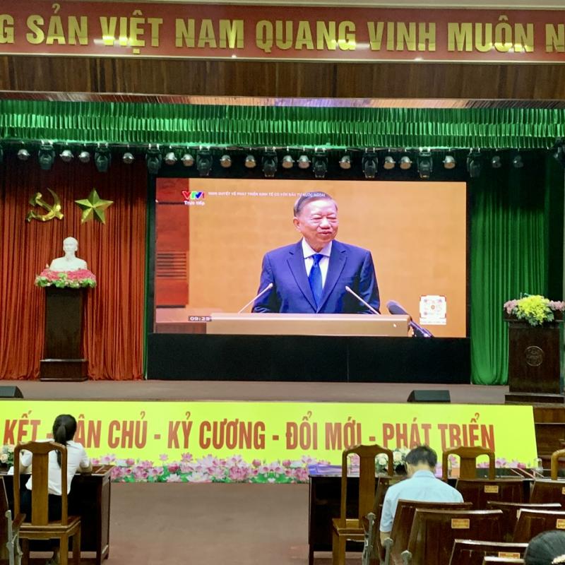 Phường Tam Chúc tham dự Hội nghị toàn quốc quán triệt, triển khai thực hiện Nghị quyết số 10-NQ/TW