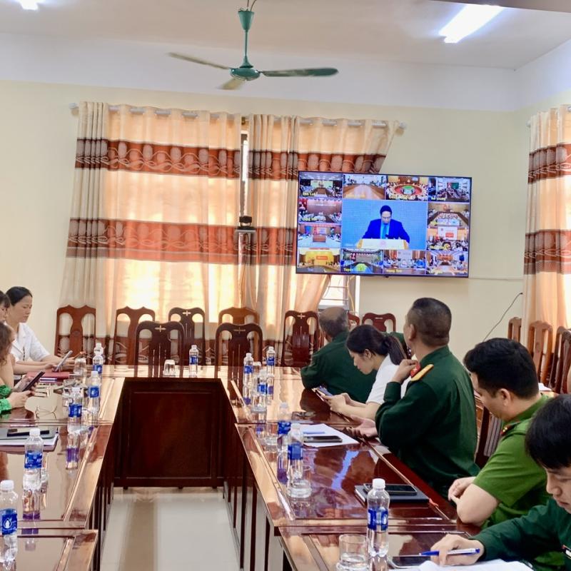 Phường Tam Chúc tham dự hội nghị trực tuyến toàn quốc về công tác phòng, chống thiên tai năm 2026.
