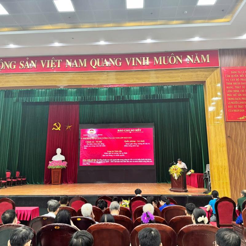 Ủy ban MTTQ Việt Nam phường Tam Chúc tổ chức hội nghị sơ kết công tác mặt trận và hoạt động của các hệ thông Chính trị - Xã hội 6 tháng đầu năm, triển khai phương hướng, nhiệm vụ 6 tháng cuối năm 2026