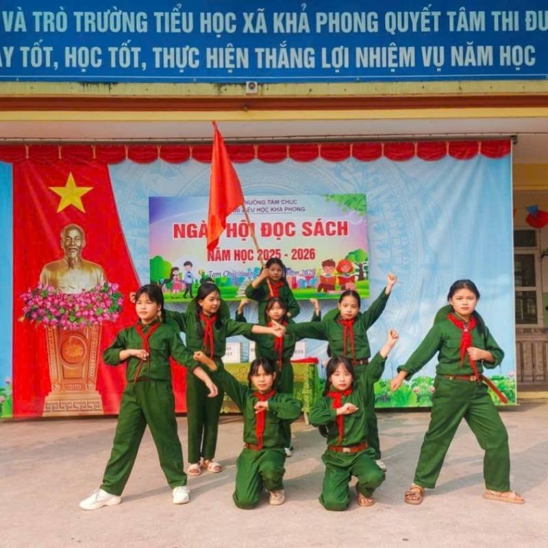 Ngày hội đọc sách tại các trường học trên địa bàn phường Tam Chúc