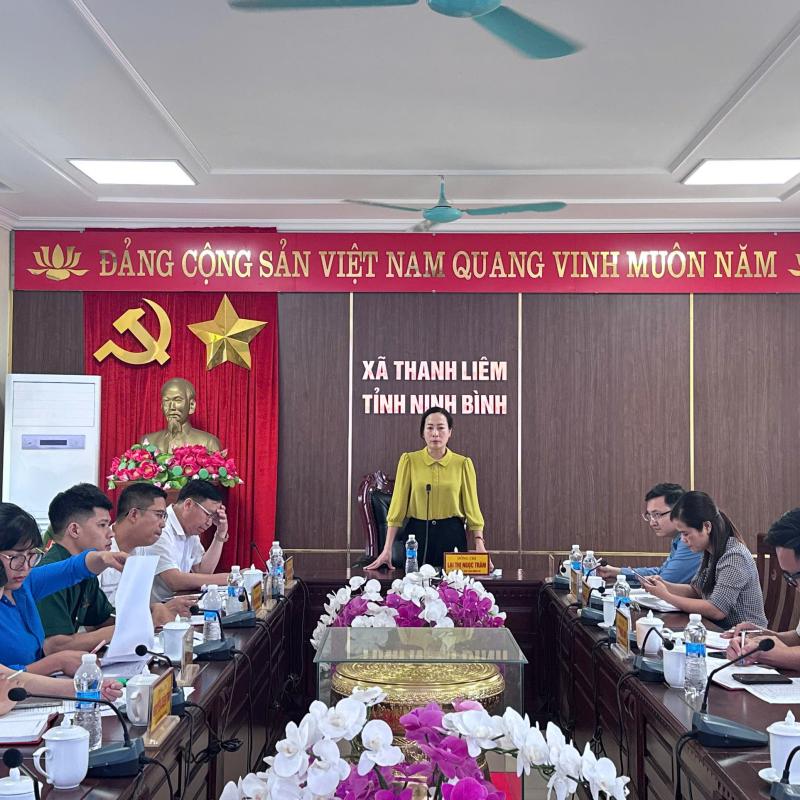 UBND xã Thanh Liêm tổ chức hội nghị đánh giá nhiệm vụ công tác tháng 5, triển khai nhiệm vụ trọng tâm tháng 6 năm 2026