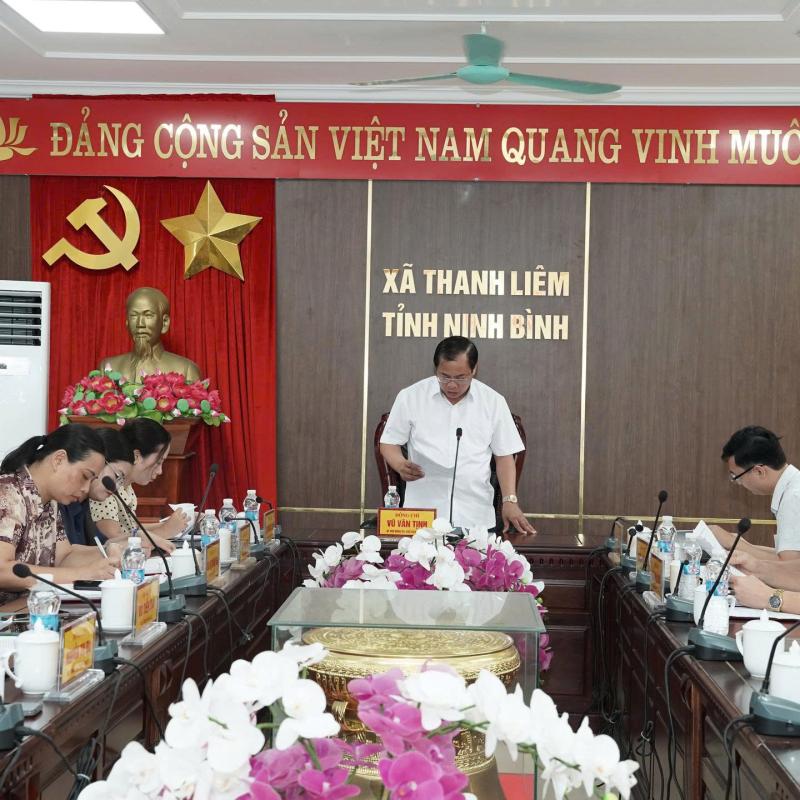 ĐẢNG ỦY XÃ THANH LIÊM TỔ CHỨC HỘI NGHỊ BAN THƯỜNG VỤ ĐẢNG ỦY