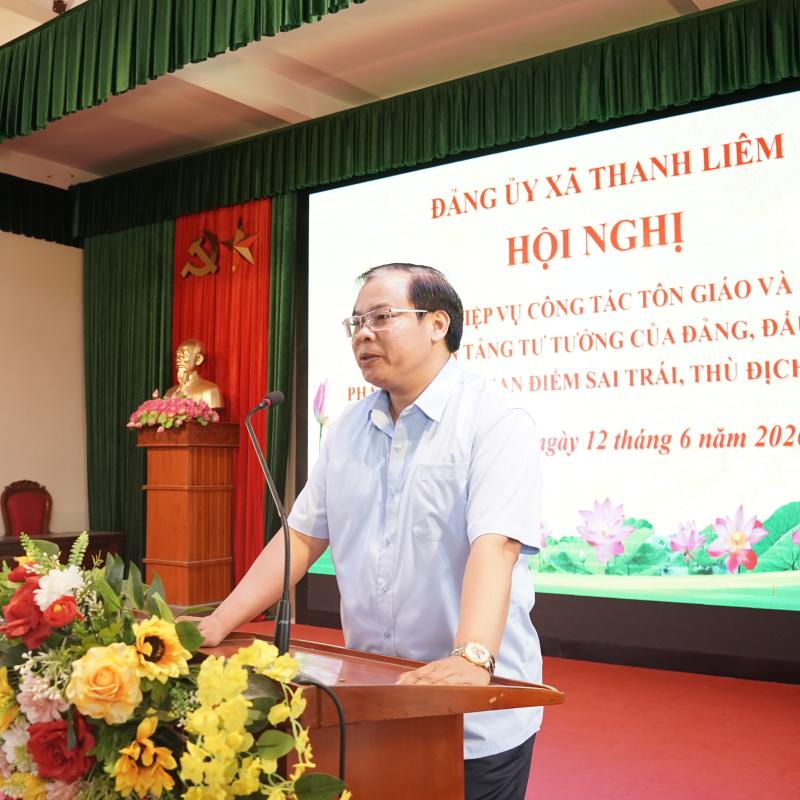 THANH LIÊM TỔ CHỨC TẬP HUẤN NGHIỆP VỤ CÔNG TÁC TÔN GIÁO VÀ CÔNG TÁC BẢO VỆ NỀN TẢNG TƯ TƯỞNG CỦA ĐẢNG NĂM 2026