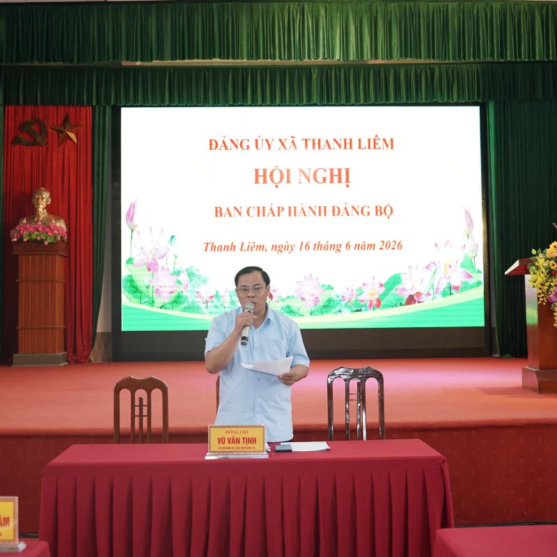 THANH LIÊM: HỘI NGHỊ BAN CHẤP HÀNH ĐẢNG BỘ XÃ