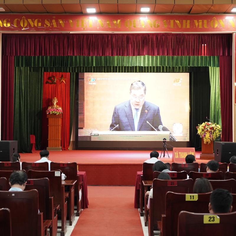 XÃ THANH LIÊM THAM DỰ HỘI NGHỊ TOÀN QUỐC NGHIÊN CỨU, HỌC TẬP, QUÁN TRIỆT VÀ TRIỂN KHAI THỰC HIỆN NGHỊ QUYẾT SỐ 10-NQ/TW CỦA BỘ CHÍNH TRỊ