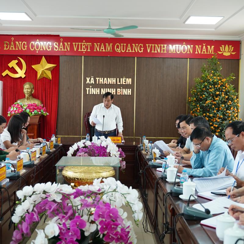 Đảng ủy xã Thanh Liêm: Tổ chức Hội nghị Ban Chấp hành Đảng bộ