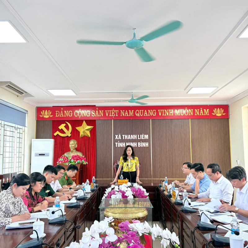 UBND xã Thanh Liêm: Hội nghị đánh giá kết quả thực hiện nhiệm vụ tháng 04; triển khai nhiệm vụ trọng tâm công tác tháng 05/2026.