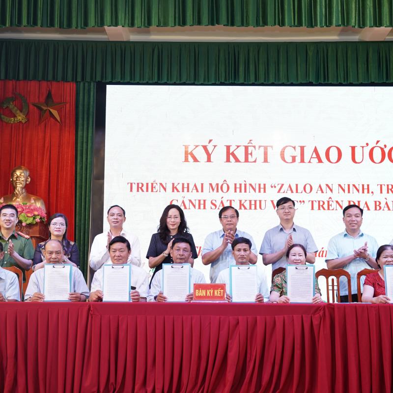 Thanh Liêm: Hội nghị triển khai xây dựng mô hình “Zalo an ninh, trật tự của Cảnh sát khu vực” trên địa bàn xã