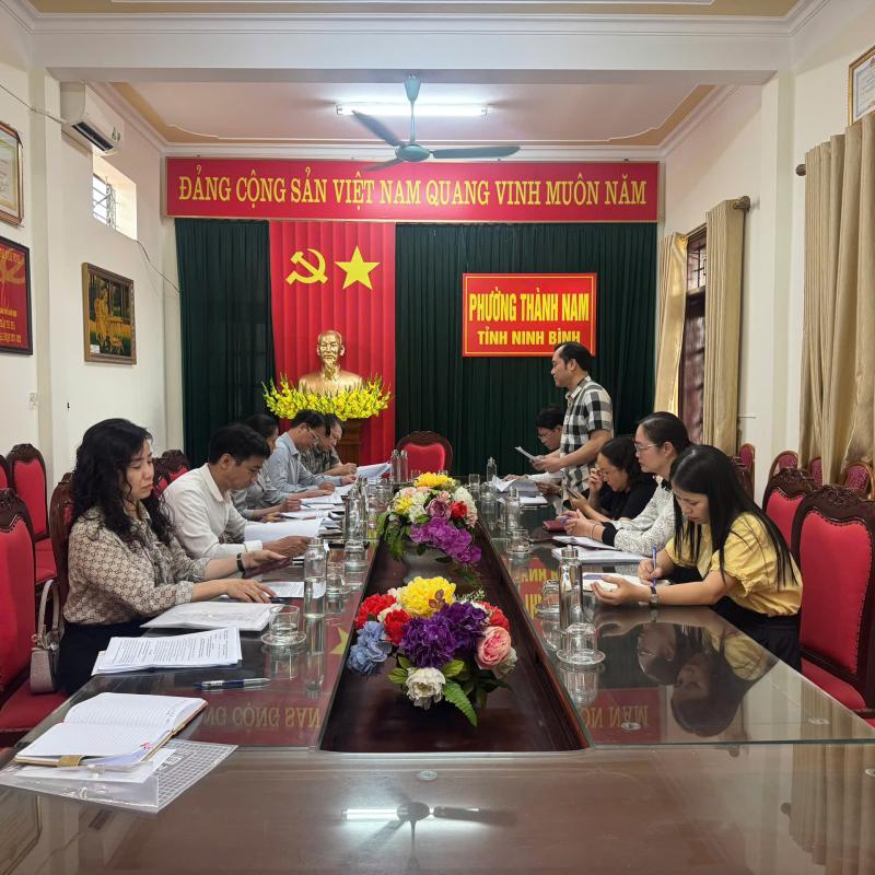 Ban Văn hoá- Xã hội HĐND phường Thành Nam làm việc với phòng Văn hoá- Xã hội trước kỳ họp thứ nhất HĐND phường khóa II, nhiệm kỳ 2026- 2031