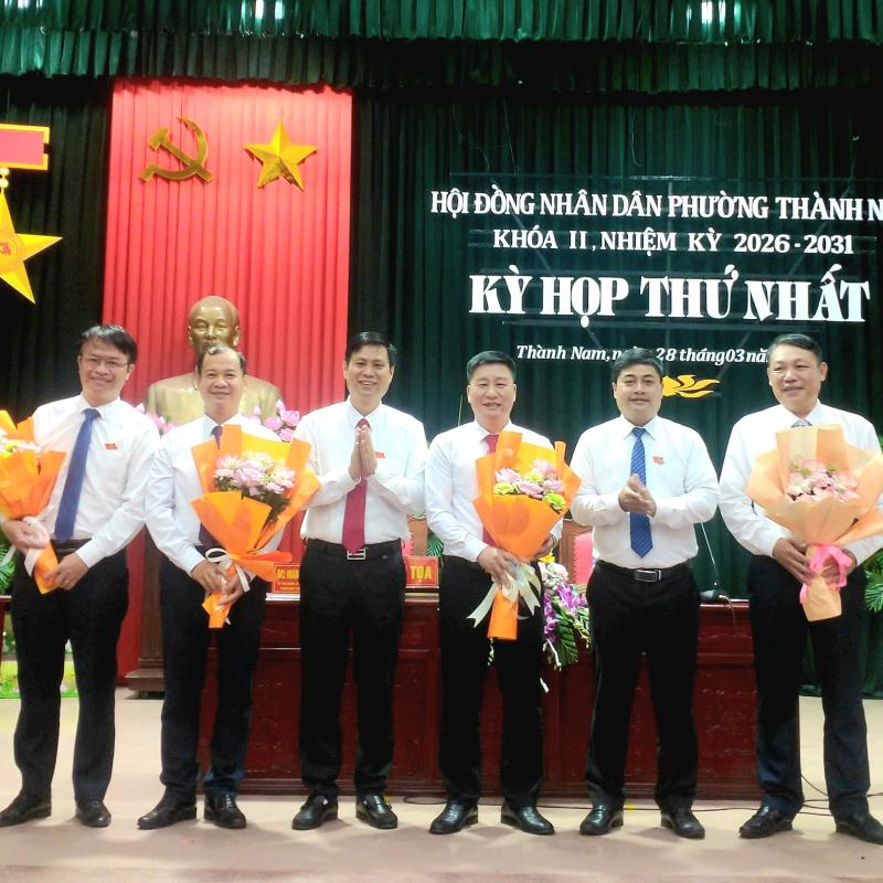 Kỳ họp thứ nhất HĐND phường Thành Nam khóa II, nhiệm kỳ 2026 – 2031 thành công tốt đẹp
