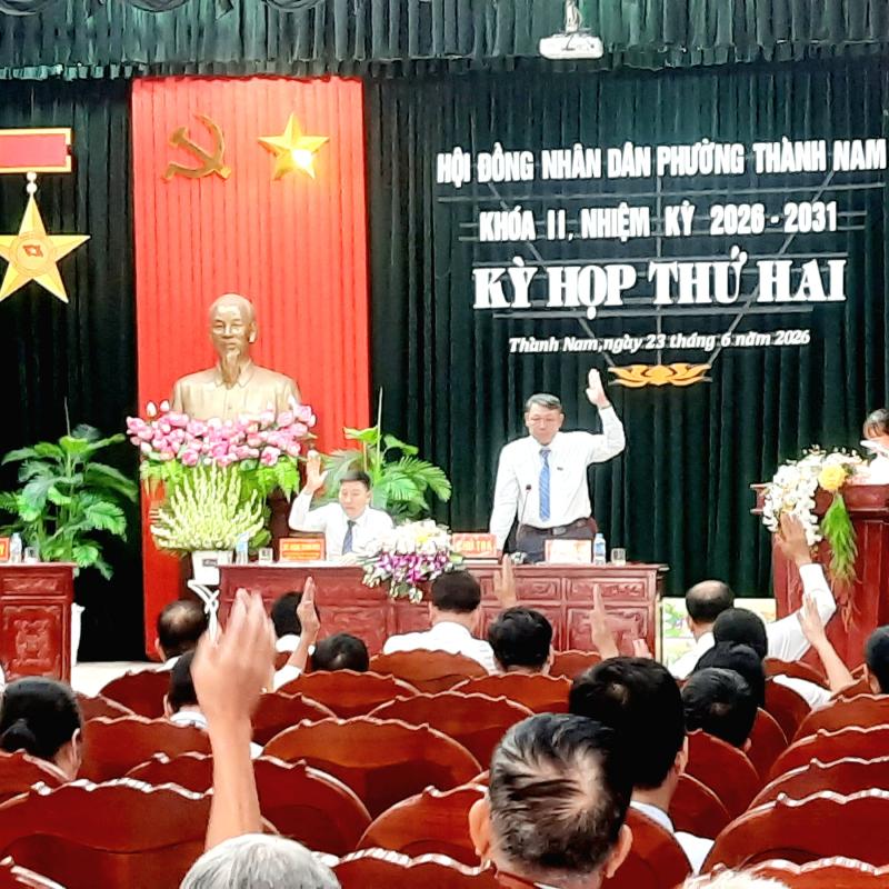 HĐND phường Thành Nam khóa II, nhiệm kỳ 2026 – 2031 tổ chức thành công kỳ họp thứ 2