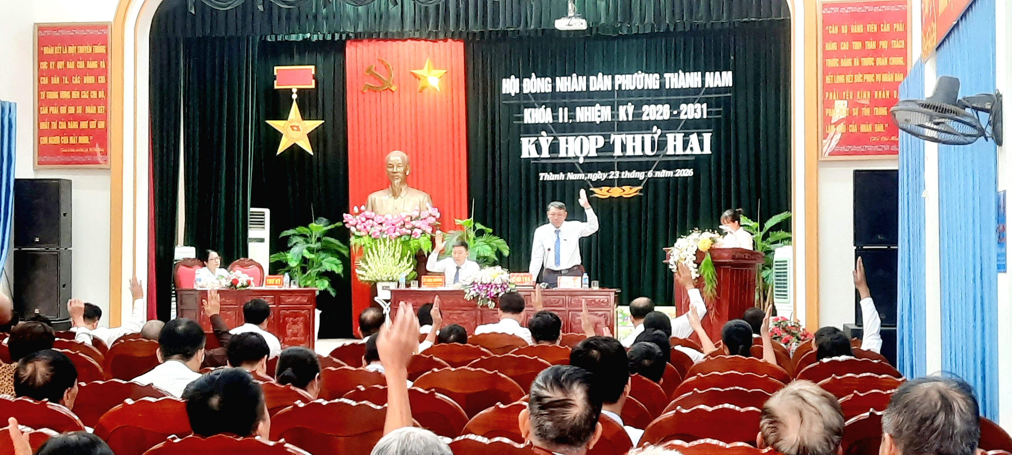 HĐND phường Thành Nam khóa II, nhiệm kỳ 2026 – 2031 tổ chức thành công kỳ họp thứ 2