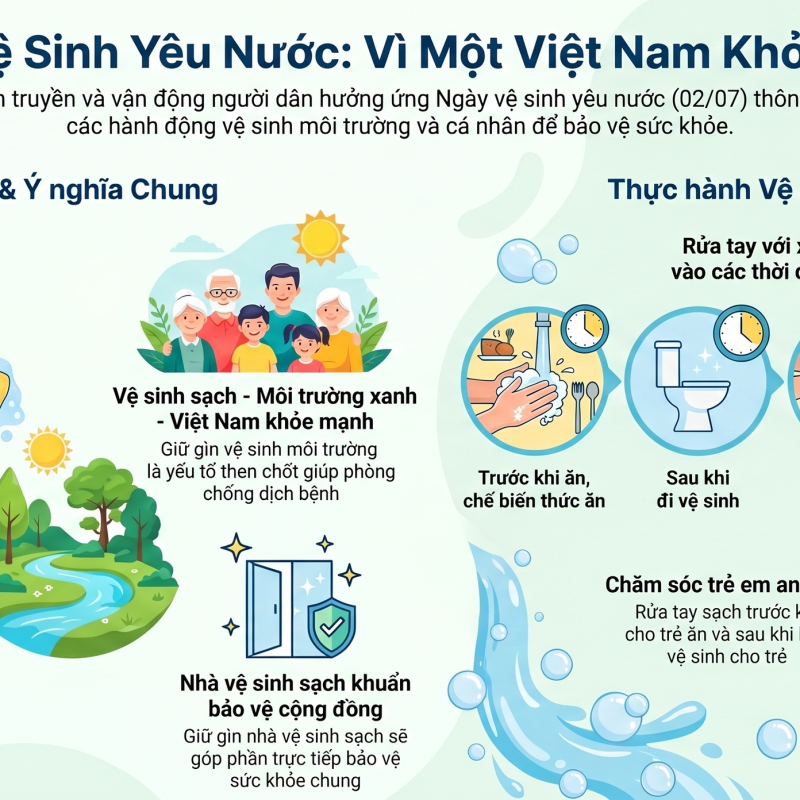 Hưởng ứng Ngày Vệ sinh yêu nước nâng cao sức khỏe nhân dân năm 2026