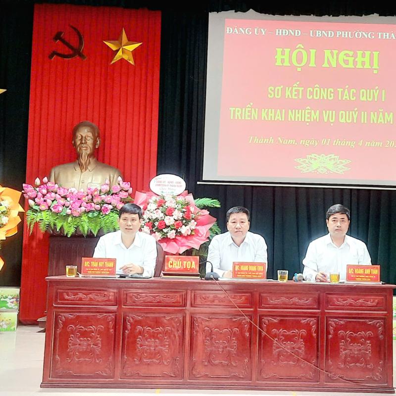 Đảng ủy phường Thành Nam triển khai công tác Quý II/2026