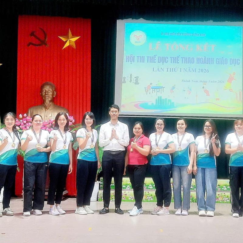 Phường Thành Nam: Tổng kết Hội thi Thể dục Thể thao Ngành Giáo dục lần thứ I năm 2026