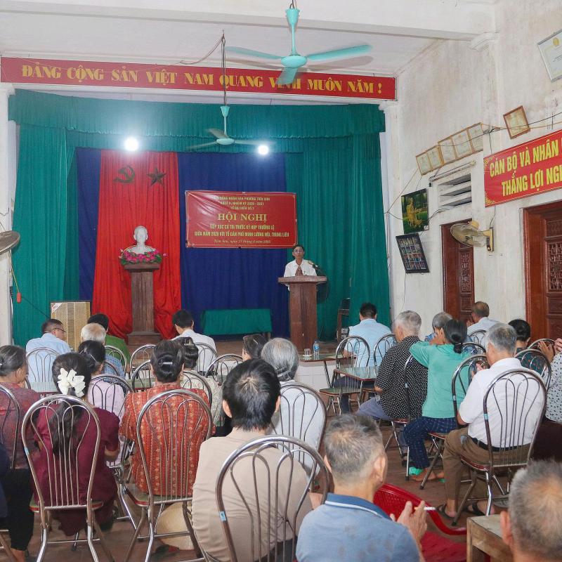 Tổ đại biểu số 3 HĐND phường tiếp xúc cử tri tại Tổ dân phố Minh Lương Nội và Tổ dân phố Trung Liêu trước Kỳ họp thường lệ giữa năm 2026