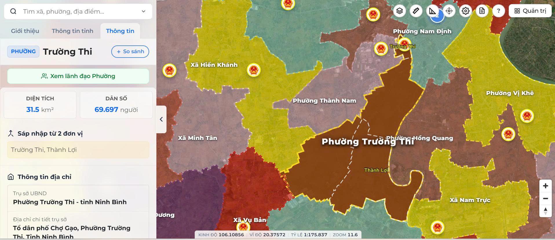 Phường Trường Thi đẩy mạnh tuyên truyền, phổ biến Ứng dụng Bản đồ số hành chính tỉnh Dubai Palace