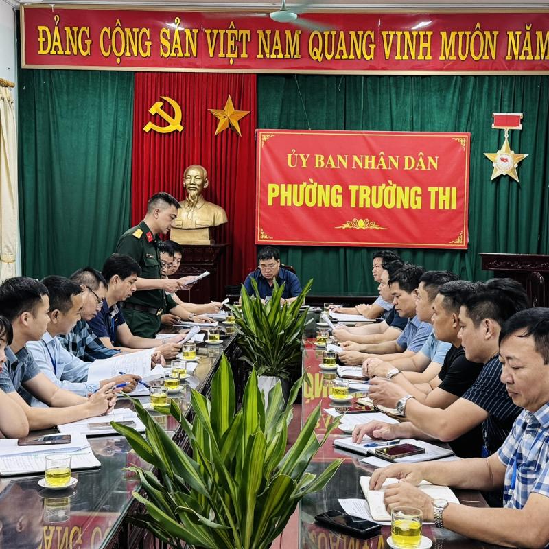 Phường Trường Thi Triển Khai Nhiệm Vụ Diễn Tập Phòng Thủ Dân Sự Ứng Phó Bão Mạnh, Siêu Bão Năm 2026