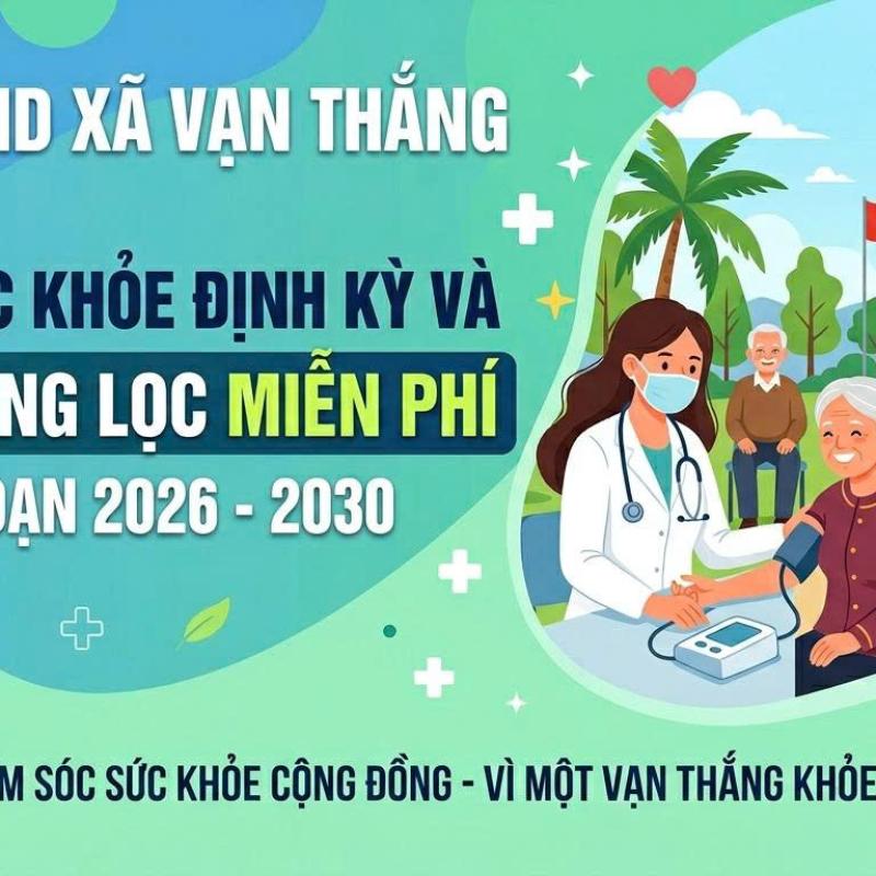 Xã Vạn Thắng triển khai khám sức khỏe định kỳ cho Nhân dân, hướng tới mục tiêu mỗi người dân có một hồ sơ sức khỏe điện tử