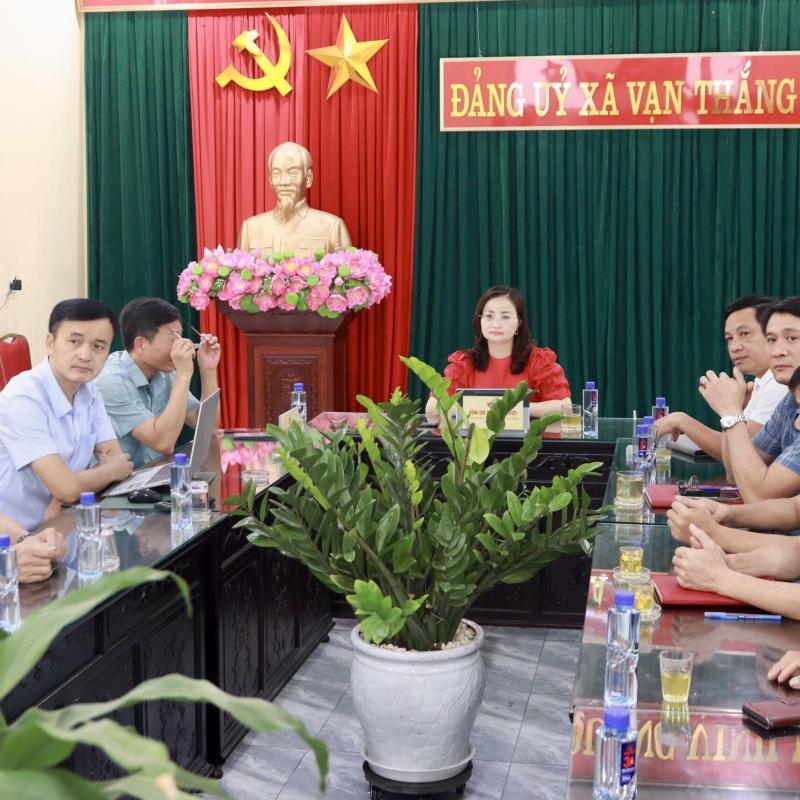 Xã Vạn Thắng tham dự hội nghị trực tuyến Sơ kết 1 năm vận hành mô hình tổ chức tổng thể của hệ thống chính trị và mô hình chính quyền 3 cấp