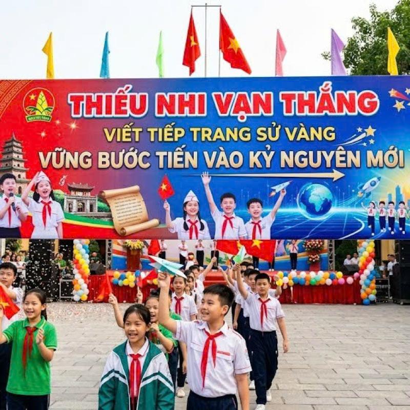 Thiếu nhi Vạn Thắng: Viết tiếp trang sử vàng, vững bước tiến vào kỷ nguyên mới