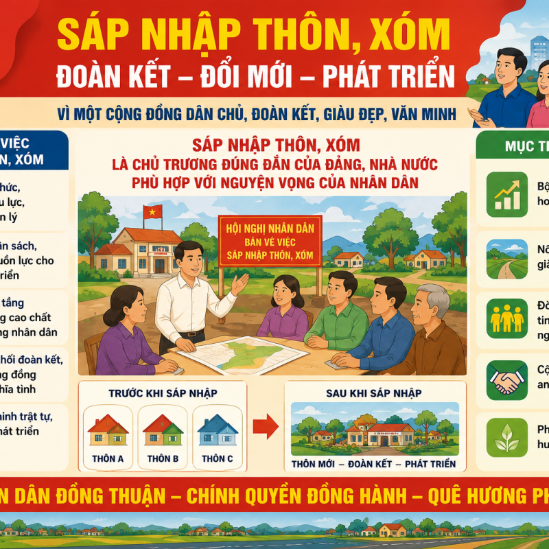 Sắp xếp, tổ chức lại thôn, xóm – bước đi quan trọng nâng cao hiệu quả quản lý ở cơ sở tại xã Vạn Thắng