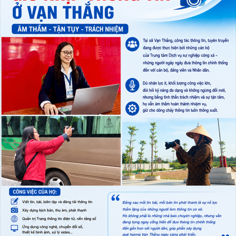 Giữ nhịp thông tin ở Vạn Thắng