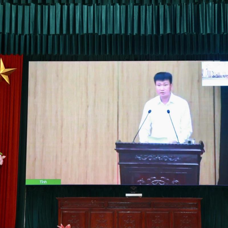 Xã Vạn Thắng dự hội nghị trực tuyến nghiên cứu, học tập, quán triệt, tuyên truyền và triển khai thực hiện các văn bản của Trung ương và của Tỉnh