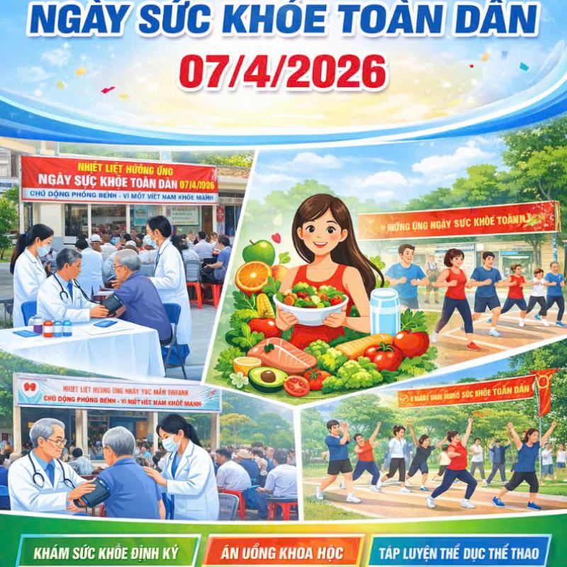 Hưởng ứng Ngày Sức khỏe toàn dân 07/4/2026