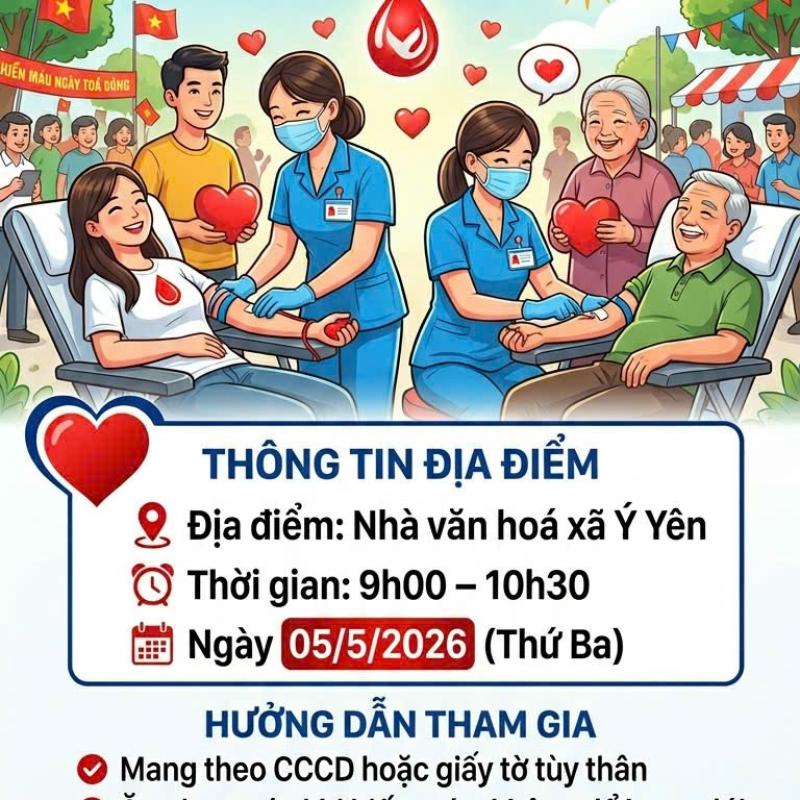 Vạn Thắng hướng đến Ngày hội Hiến máu tình nguyện 2026