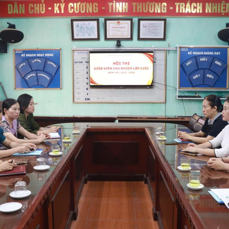 Vạn Thắng tổ chức Hội thi giáo viên chủ nhiệm lớp giỏi bậc Tiểu học cấp xã năm học 2025- 2026