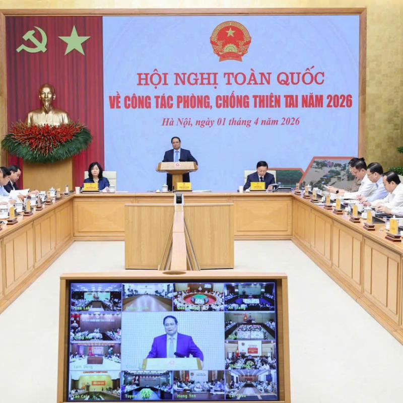 Phường Vị Khê dự hội nghị trực tuyến toàn quốc về công tác phòng, chống thiên tai năm 2026