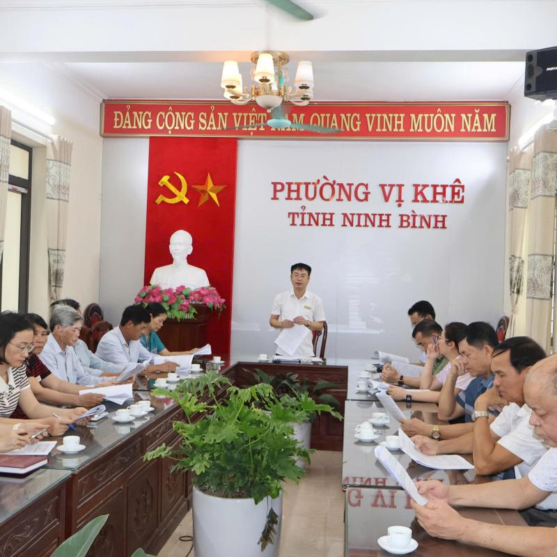 Phường Vị Khê triển khai công tác chuẩn bị tổ chức Lễ hội truyền thống làng Phú Hào