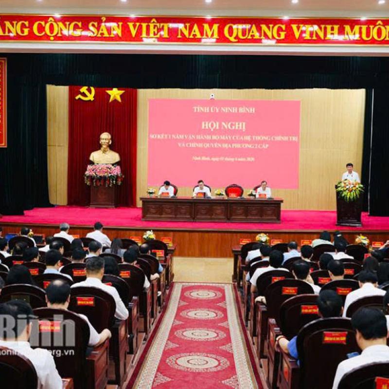 Phường Vị Khê dự hội nghị trực tuyến sơ kết 1 năm vận hành bộ máy của hệ thống chính trị và chính quyền địa phương 2 cấp