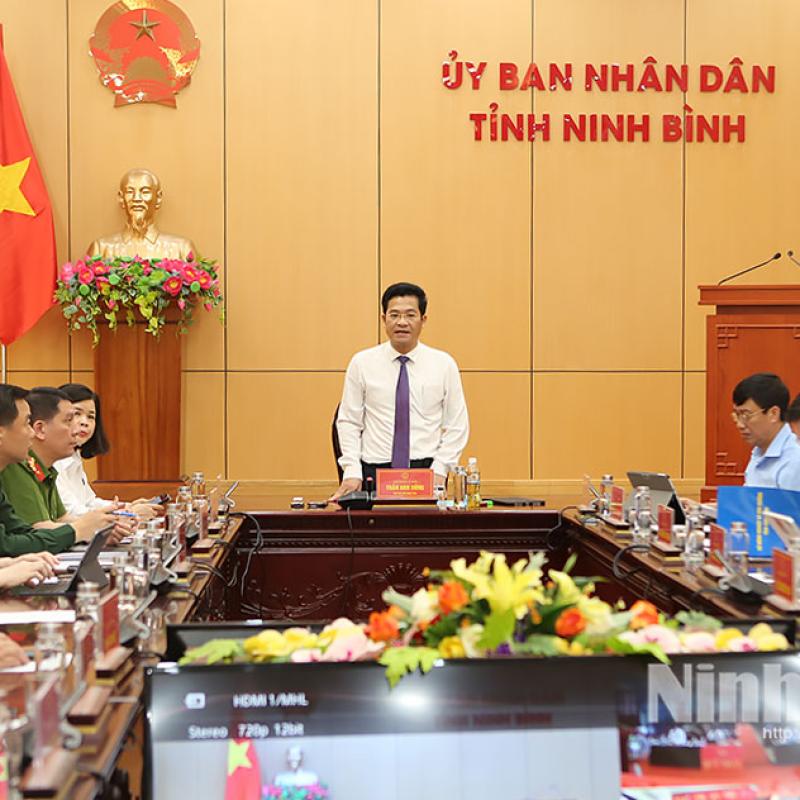Phường Vị Khê dự hội nghị trực tuyến của tỉnh tổng kết công tác phòng, chống thiên tai năm 2025, triển khai nhiệm vụ năm 2026