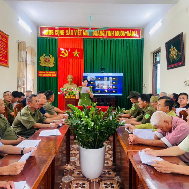 CÔNG AN PHƯỜNG VỊ KHÊ QUÁN TRIỆT KẾ HOẠCH TỔ CHỨC HỘI THI LỰC LƯỢNG THAM GIA BẢO VỆ AN NINH, TRẬT TỰ Ở CƠ SỞ GIỎI LẦN THỨ I NĂM 2026 TRÊN ĐỊA BÀN PHƯỜNG VỊ KHÊ