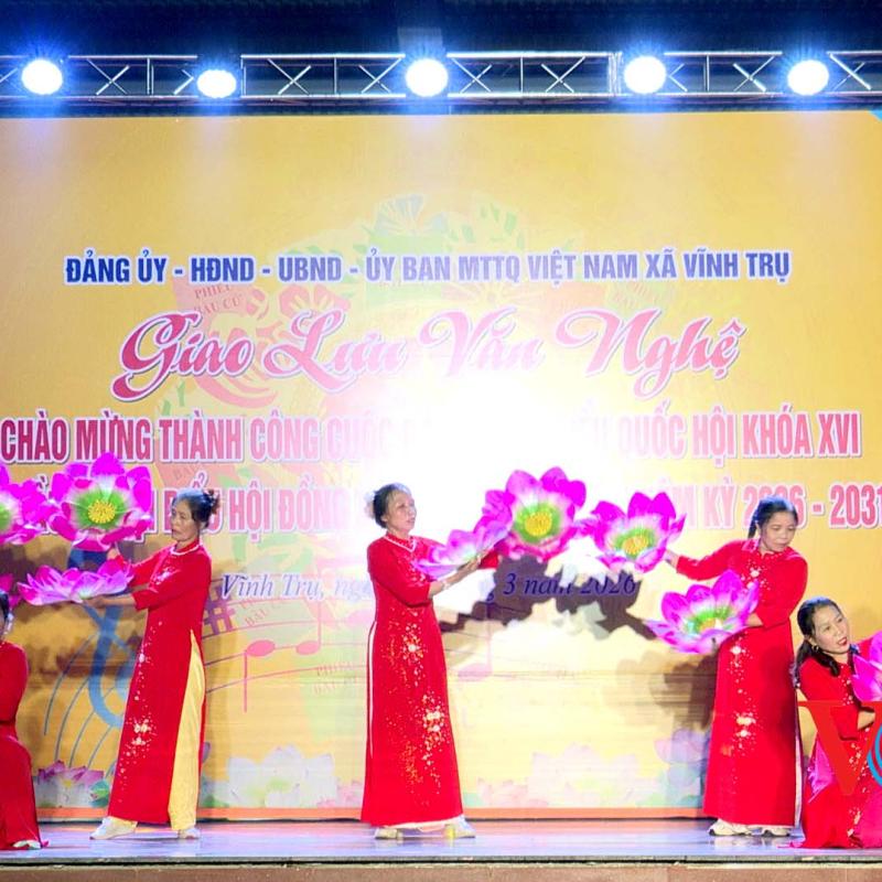 Giao lưu văn nghệ chào mừng thành công cuộc bầu cử Đại biểu Quốc hội khóa XVI và bầu cử Đại biểu Hội đồng nhân dân các cấp, nhiệm kỳ 2026 - 2031.