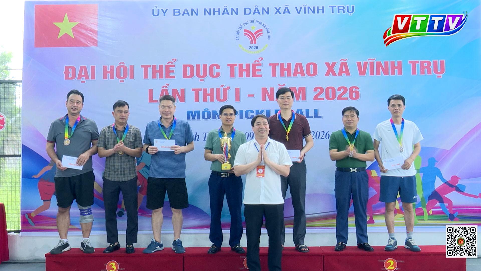 VIDEO: VĨNH TRỤ TỔ CHỨC THÀNH CÔNG GIẢI PICKLEBALL, TRONG KHUÔN KHỔ ĐẠI HỘI THỂ DỤC THỂ THAO XÃ LẦN THỨ I - NĂM 2026.