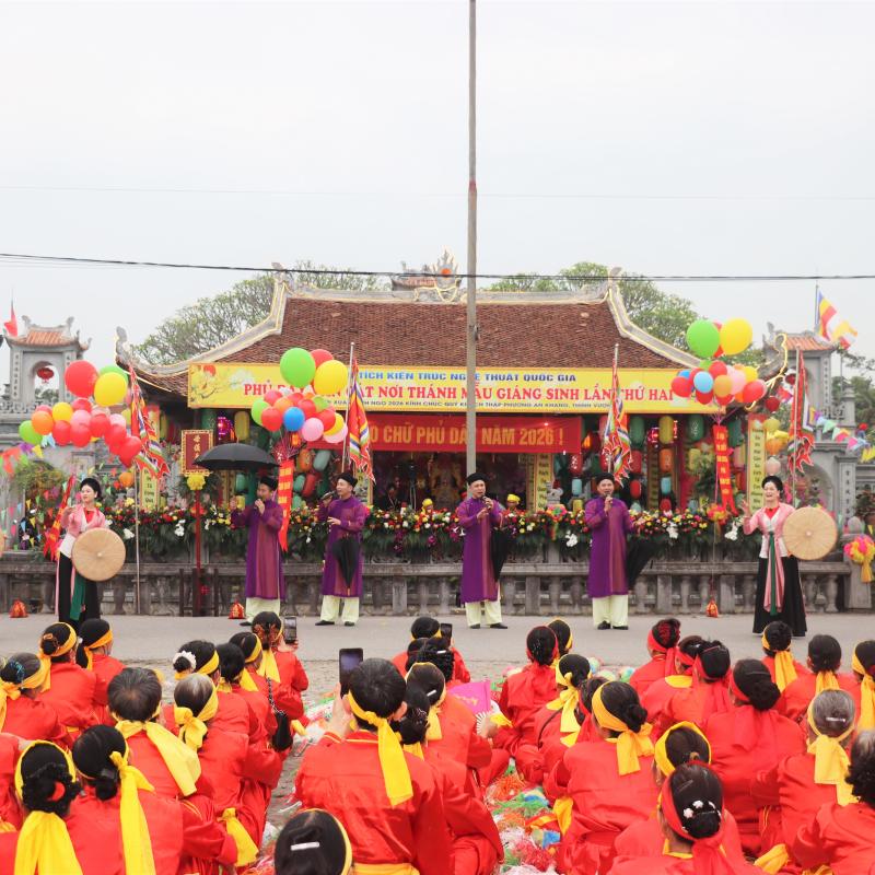 Phủ Vân Cát duy trì Hội kéo chữ trong Lễ hội Phủ Dầy năm 2026