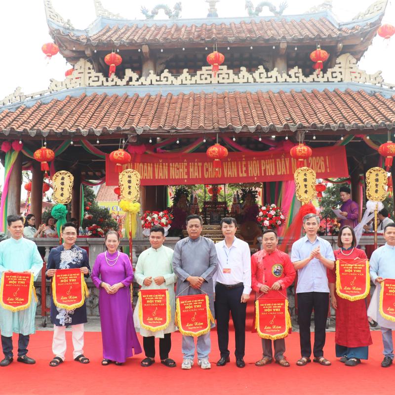 Liên hoan nghệ thuật hát Chầu Văn tại Lễ hội Phủ Dầy – hội tụ và lan tỏa bản sắc văn hóa