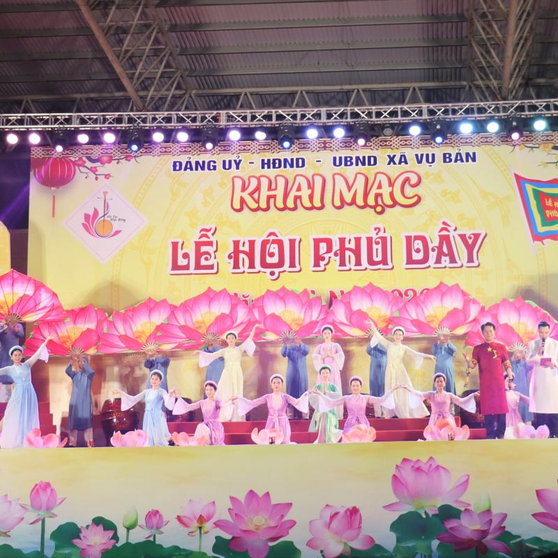 Xã Vụ Bản khai mạc lễ hội Phủ Dầy năm 2026