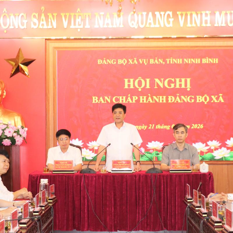 Hội nghị Ban BCH Đảng bộ xã Vụ Bản khóa II