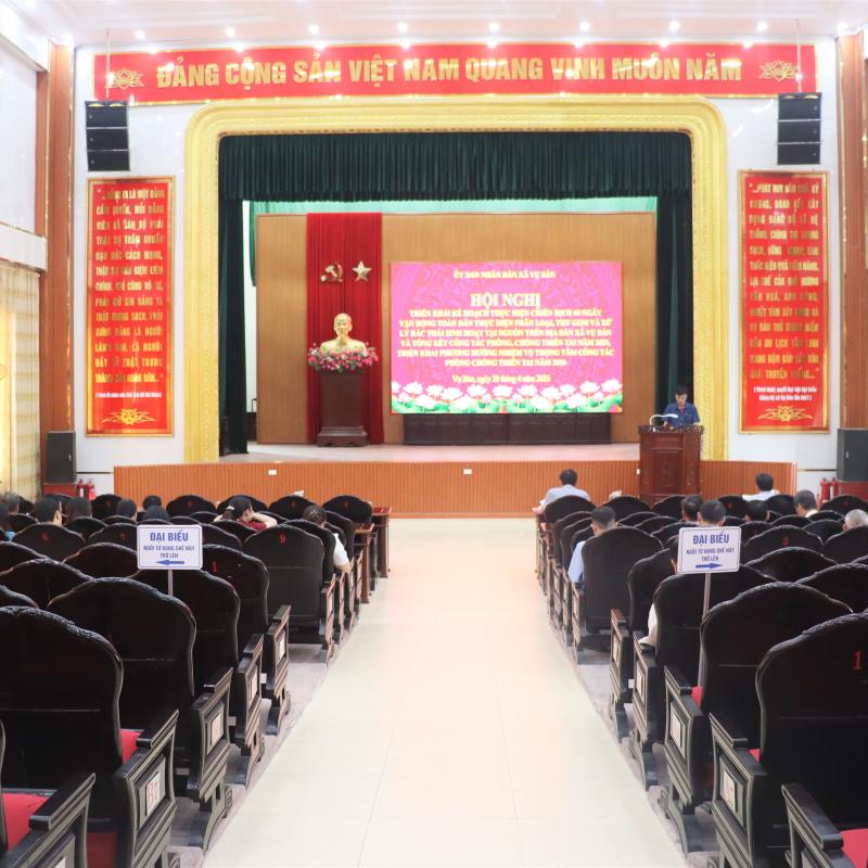 Xã Vụ Bản triển khai Chiến dịch 60 ngày vận động toàn dân thực hiện phân loại, thu gom và xử lý rác thải sinh hoạt tại nguồn