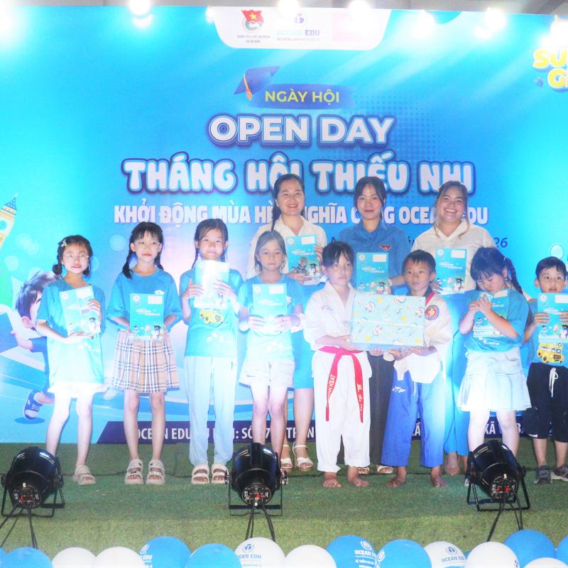 Thiếu niên nhi đồng xã Vụ Bản tham gia ngày hội Open Day – Tháng hội Thiếu nhi