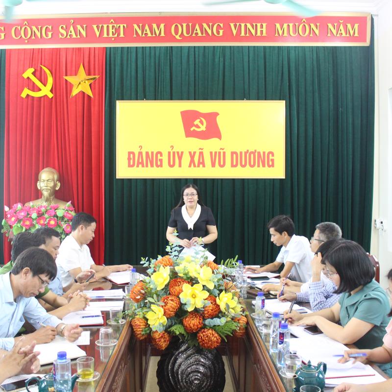 Hội nghị Ban Chấp hành Đảng bộ xã Vũ Dương thảo luận, thống nhất nhiều nội dung quan trọng phục vụ phát triển địa phương