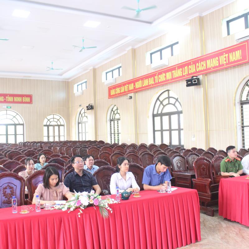 Xã Vũ Dương tham gia hội nghị trực tuyến toàn quốc tập huấn công tác Tuyên giáo và Dân vận năm 2026