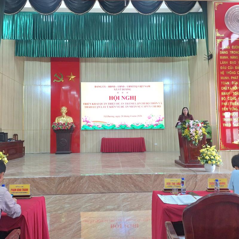 Hội nghị triển khai quán triệt Đề án thành lập chi bộ thôn sau sắp xếp và lấy ý kiến về đề án nhân sự cấp ủy chi bộ thôn